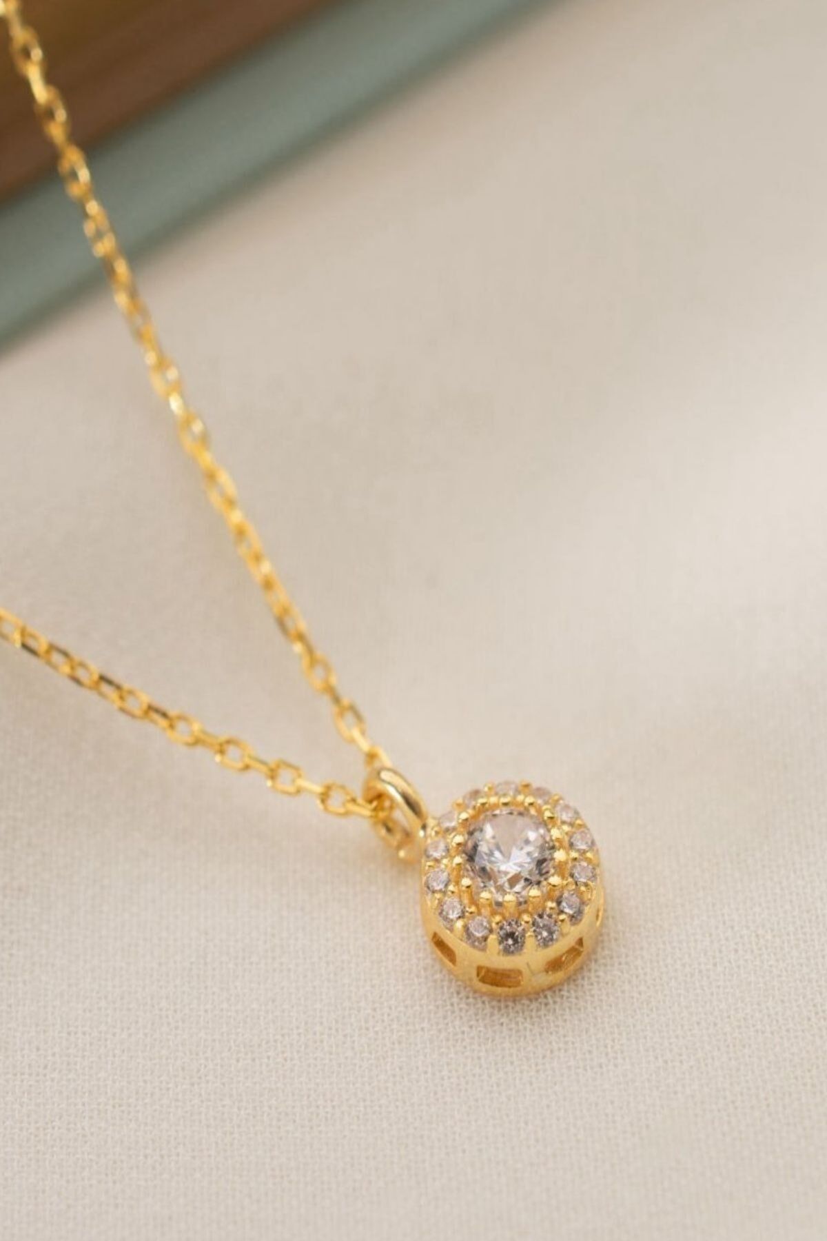 925 Ayar Gümüş Haziran Ayı Doğum Taşı ( Alexsandrite ) Kolye Gold - Tek Ebat