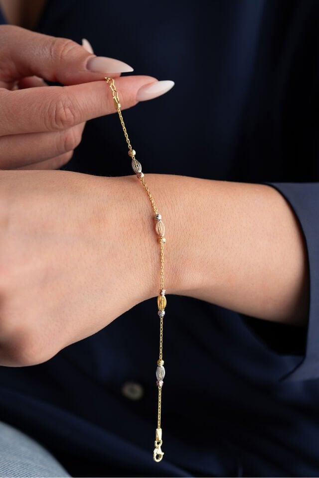 925 Ayar Gümüş 4 Kafesli Trend Dorika Bileklik