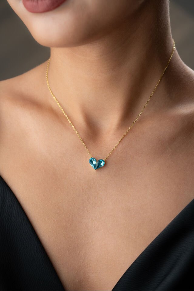 925 Ayar Gümüş Kalp Kolye