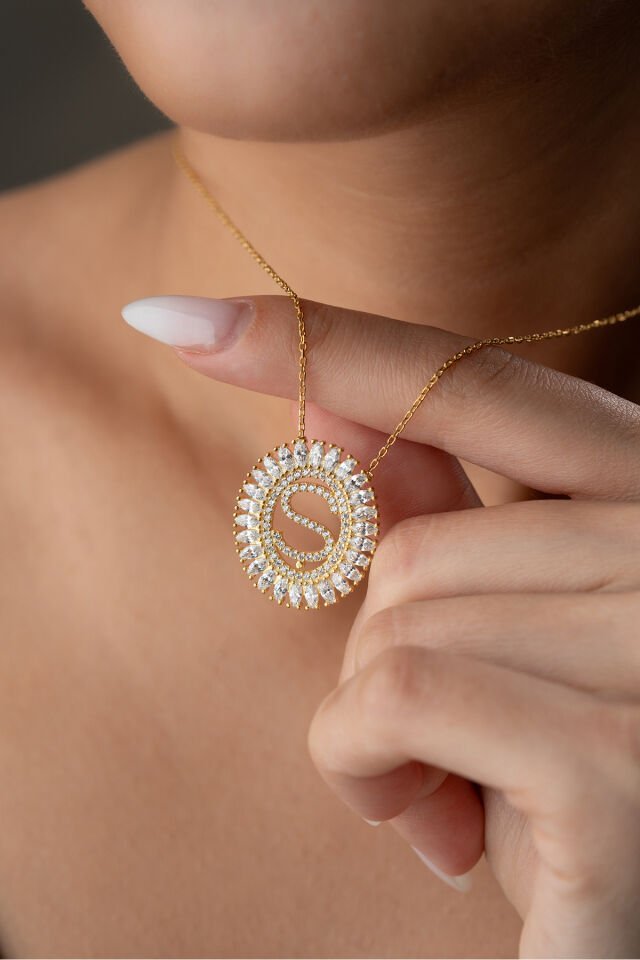 925 Ayar Gümüş Harf Kolye