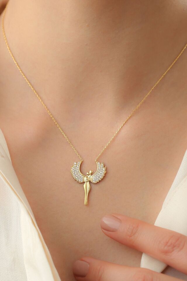 925 Ayar Gold Gümüş Aşk Kolye