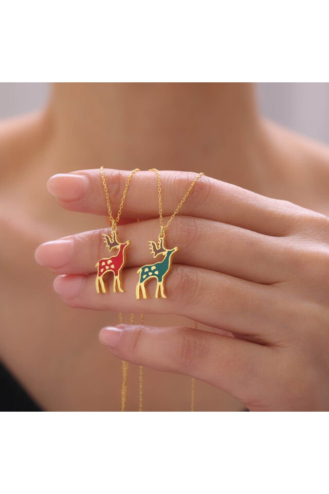 925 Ayar Gümüş Noel Charm Kolye