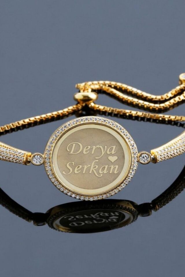 925 Ayar Gümüş Isimli Mira Bileklik