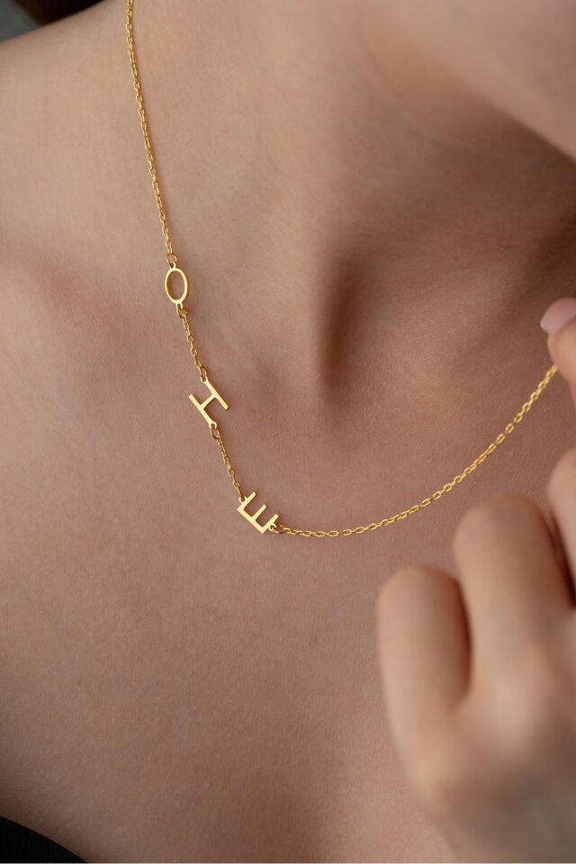 925 Ayar Gümüş Kişiye Özel Harf Kolye