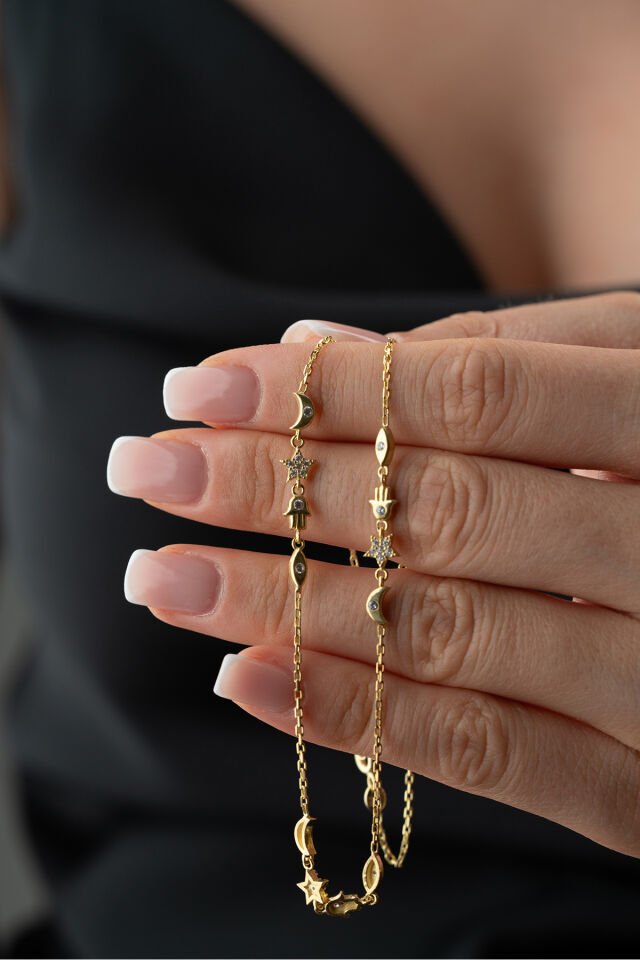 925 Ayar Gümüş Zincirli Bereket Kolye