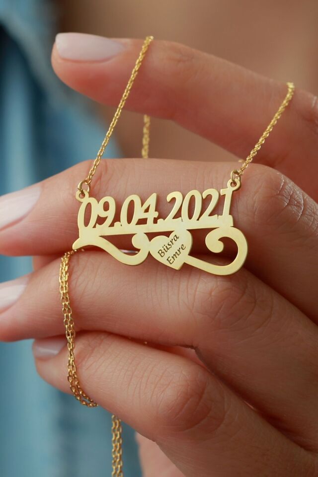 925 Ayar Gümüş Tarih Kolye