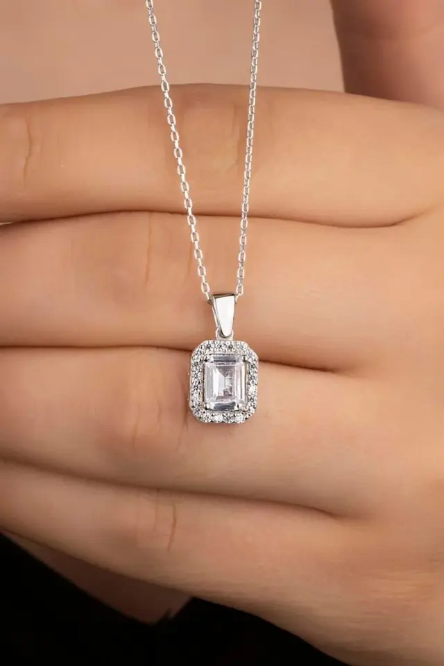 925 Ayar Gümüş Baget Kolye