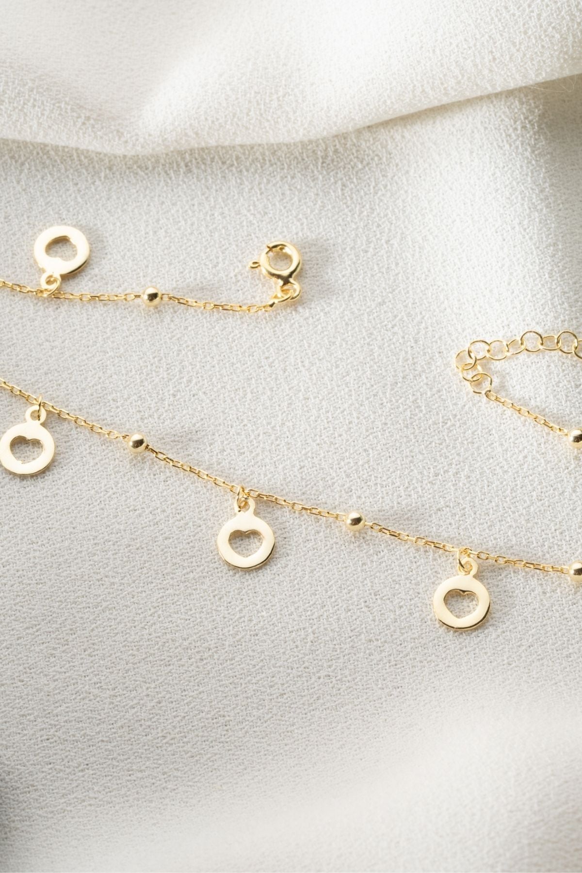 925 Ayar Gümüş Gold Figürlü Halhal