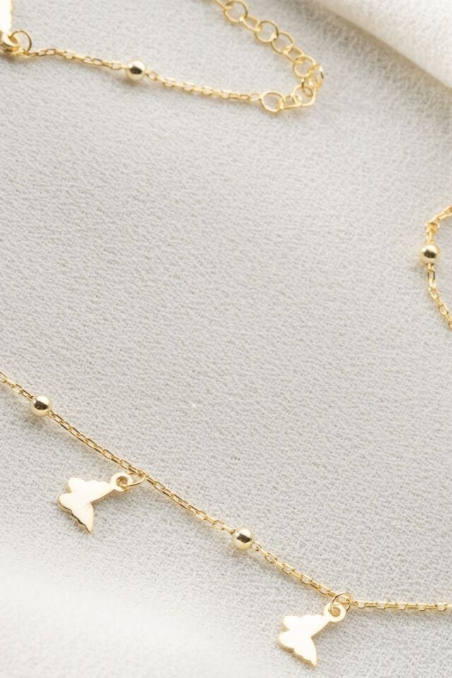 925 Ayar Gümüş Gold Figürlü Halhal