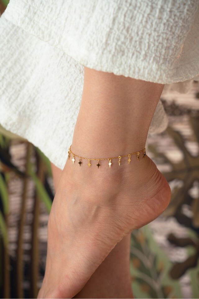 925 Ayar Gümüş Kutup Yıldızlı Halhal