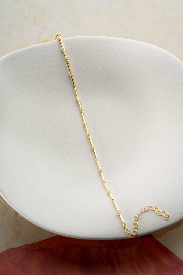 925 Ayar Gümüş Gold Trend Bileklik