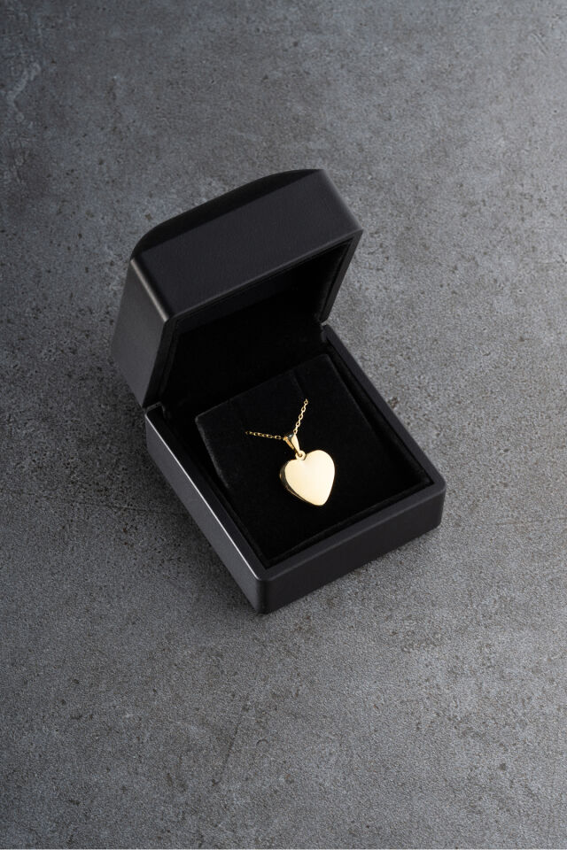 925 Ayar Gümüş Işıklı Kutuda Resimlik Kolye