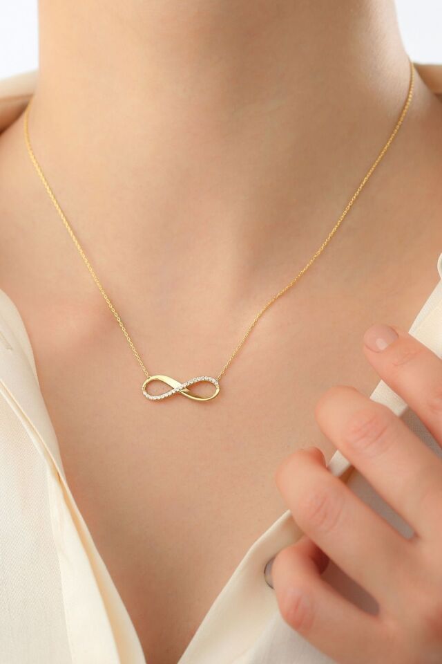 925 Ayar Gümüş Sonsuzluk Kolye